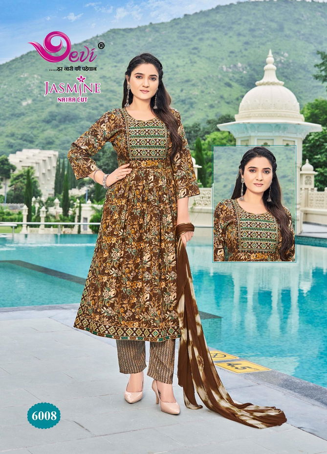 Jasmine Vol 6 By Devi Rayon Capsule Printed Kurti WIth Bottom Dupatta Wholesale Online
